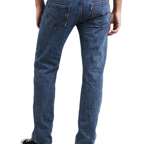 Men's Levi's Button Fly 501 Jeans - Picture 2 of 5